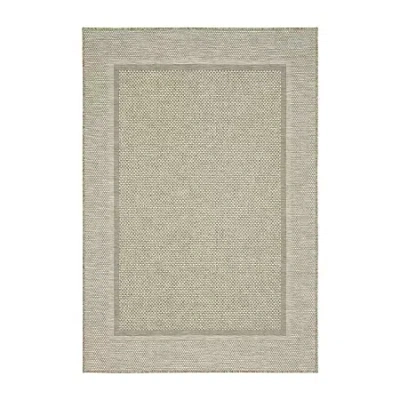 Covington Home Trinidad Casual Border Indoor Outdoor Rectangular Area Rug In Brown