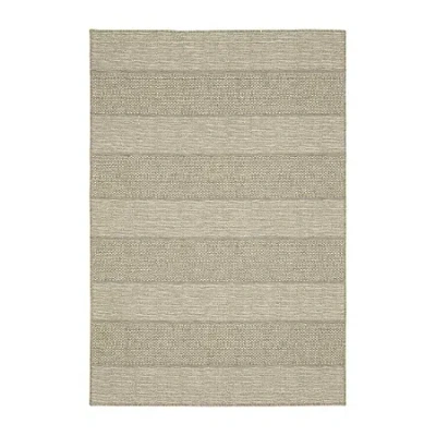 Covington Home Trinidad Stripe 36"x60" Indoor Outdoor Rectangular Accent Rug In Brown