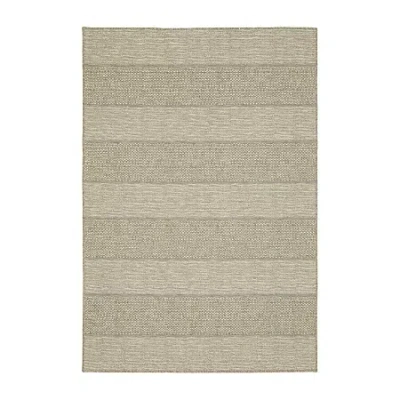 Covington Home Trinidad Stripe Indoor Outdoor Rectangular Area Rug In Brown