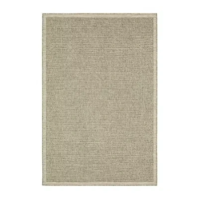 Covington Home Trinidad Textured Solid Indoor Outdoor Rectangular Area Rug In Brown