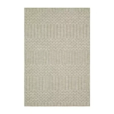 Covington Home Trinidad Woven Textures 36"x60" Indoor Outdoor Rectangular Accent Rug In Brown