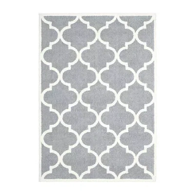 Covington Home Vienna Scalloped Lattice 46"x65" Indoor Rectangular Accent Rug In Gray