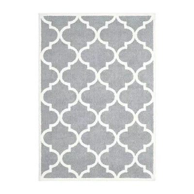 Covington Home Vienna Scalloped Lattice Indoor Rectangular Area Rug In Gray