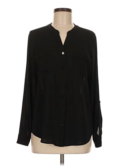 Pre-owned Covington Long Sleeve Blouse In Black