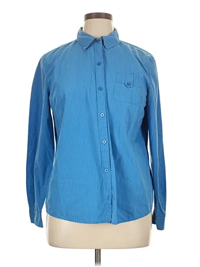 Pre-owned Covington Long Sleeve Button Down Shirt In Blue
