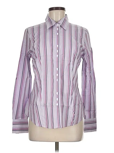 Pre-owned Covington Long Sleeve Button Down Shirt In Purple