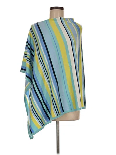 Pre-owned Covington Poncho In Blue