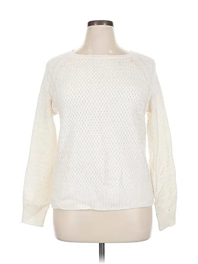 Pre-owned Covington Pullover Sweater In White