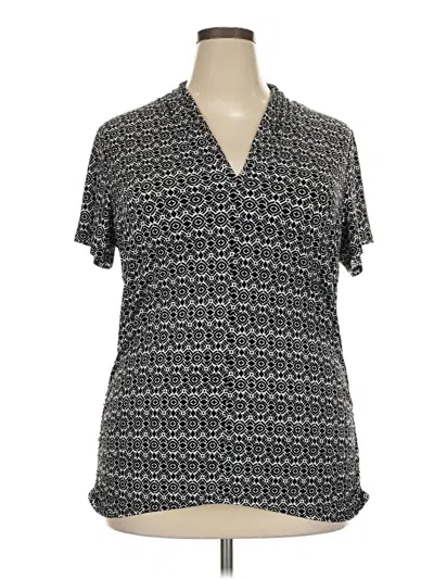 Pre-owned Covington Short Sleeve Polo Shirt In Black
