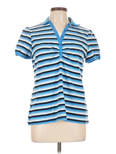 Pre-owned Covington Short Sleeve Polo Shirt In Blue