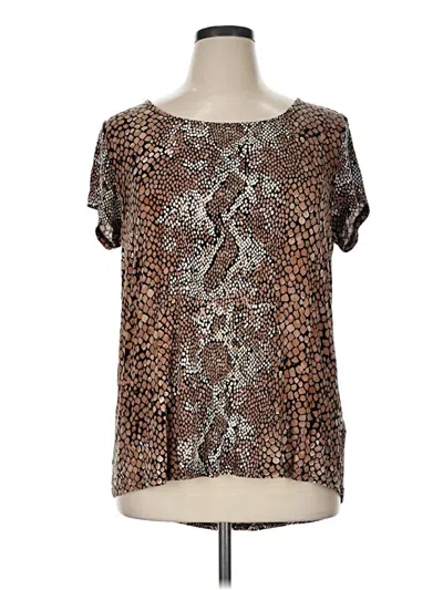 Pre-owned Covington Short Sleeve T-shirt In Brown