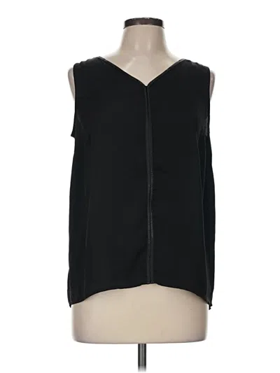 Pre-owned Covington Sleeveless Blouse In Black