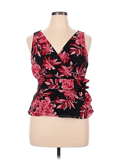 Pre-owned Covington Sleeveless Blouse In Black