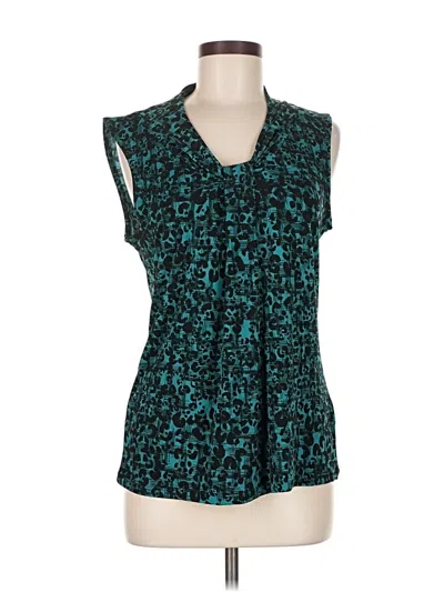 Pre-owned Covington Sleeveless Blouse In Blue