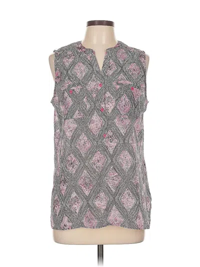 Pre-owned Covington Sleeveless Blouse In Gray