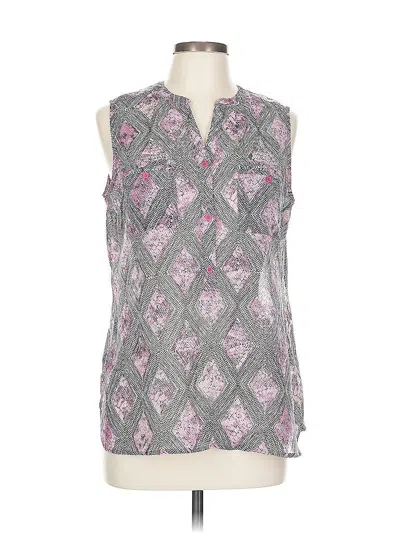 Pre-owned Covington Sleeveless Blouse In Gray