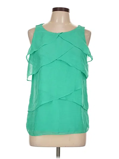 Pre-owned Covington Sleeveless Blouse In Green