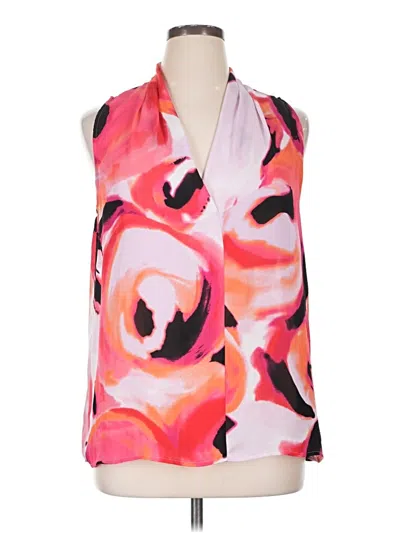 Pre-owned Covington Sleeveless Blouse In Pink