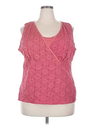 Pre-owned Covington Sleeveless Blouse In Pink
