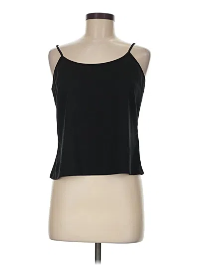 Pre-owned Covington Sleeveless Top Black Halter Neckline Tops