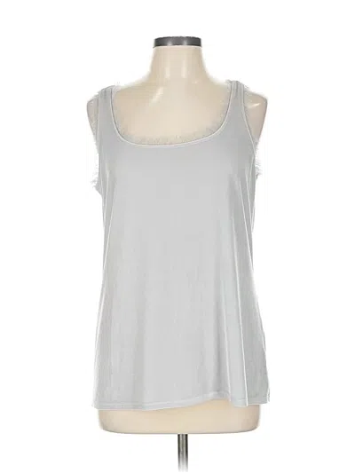 Pre-owned Covington Sleeveless Top Silver Scoop Neck Tops