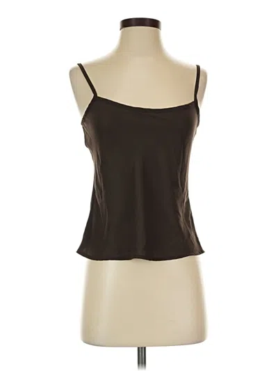 Pre-owned Covington Tank Top Brown Strapless Neckline Tops