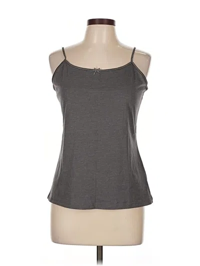 Pre-owned Covington Tank Top Gray Strapless Neckline Tops