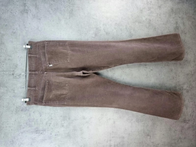 Pre-owned Cowboy Equipment X Levis 80's Levis Flared Earth Tone Corduroy Vintage Pants In Brown