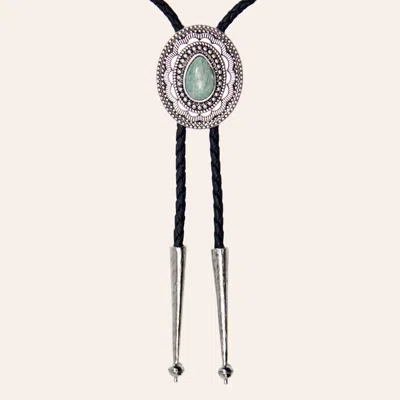 Cowgirl Con Fetti Midnight Hitch Bolo Tie In Brown