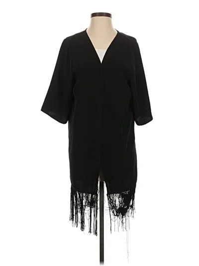 Pre-owned Cowgirl Justice Kimono In Black