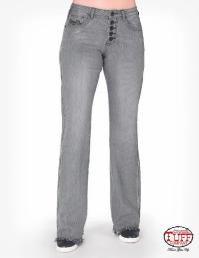 Cowgirl Tuff Women's Straight Up Jeans In Grey In Gray