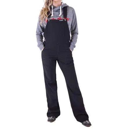 Cowgirl Tuff Work Hard Play Hard Bib Overalls In Black