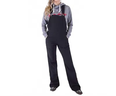 Cowgirl Tuff Work Hard Play Hard Bib Overalls In Black In Blue