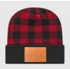 Cows X Cacti Midwest Plaid Beanie In Buffalo Red In Multi