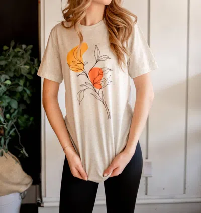 Cows X Cacti Rooted In The Midwest Tee In Oatmeal In Neutral