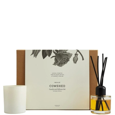 Cowshed Candle And Diffuser Set - Indulge In White