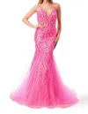 Coya Collection Liliana Gown In Hot Pink In Pink