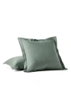 Coyuchi 300 Thread Count Organic Cotton Percale Pillow Sham In Juniper