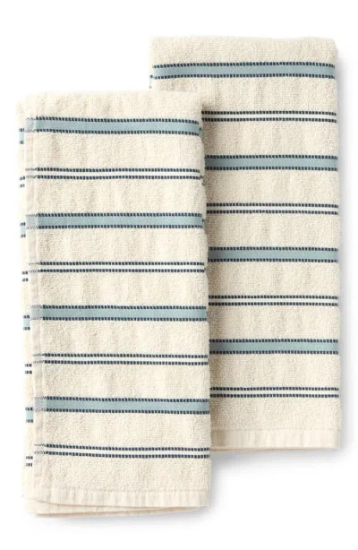 Coyuchi Acacia Organic Cotton Set Of 2 Hand Towels In Multi