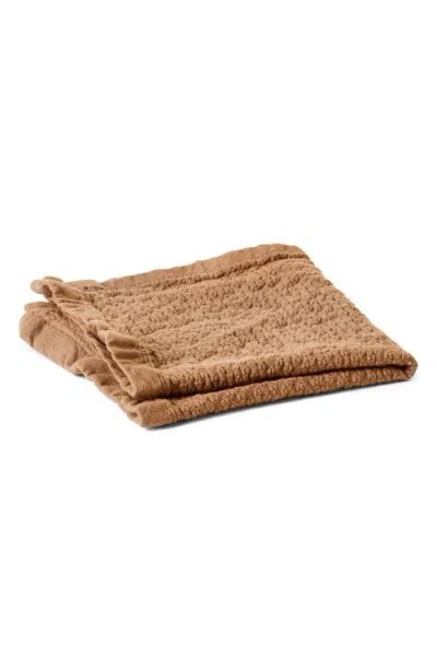 Coyuchi Adriatic Organic Cotton Washcloth In Ginger