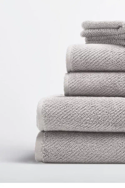 Coyuchi Air Weight Organic 6 Piece Towel Set In Grey