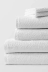 Coyuchi Air Weight Organic 6 Piece Towel Set In White