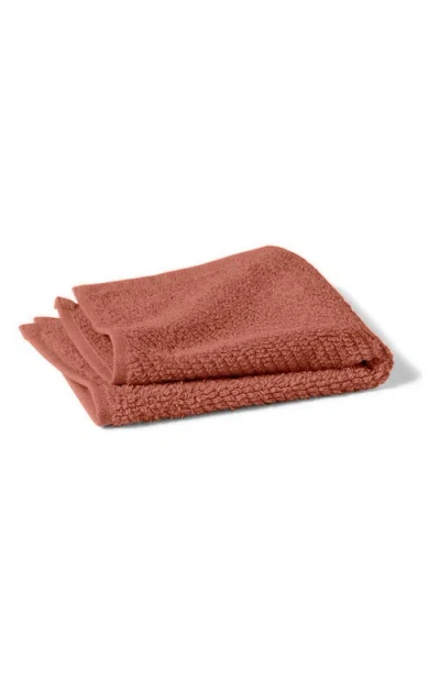 Coyuchi Air Weight® Organic Cotton Washcloth In Brown