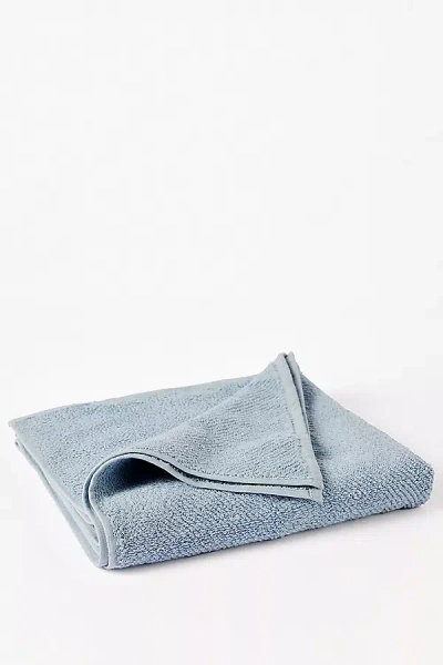 Coyuchi Air Weight Organic Guest Towel In Blue
