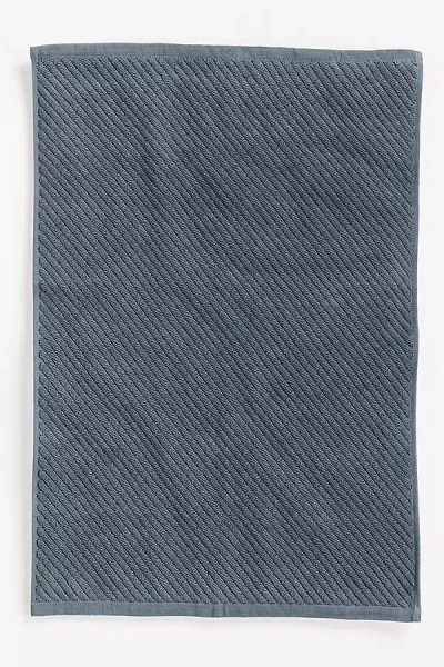 Coyuchi Air Weight Organic Twill Bath Mat In Gray