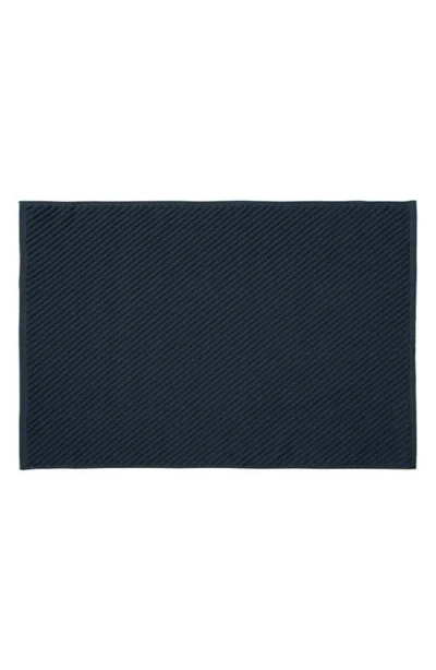 Coyuchi Air Weight® Organic Twill Bath Mat In Blue