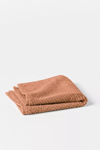 Coyuchi Air Weight Organic Wash Cloth In Brown