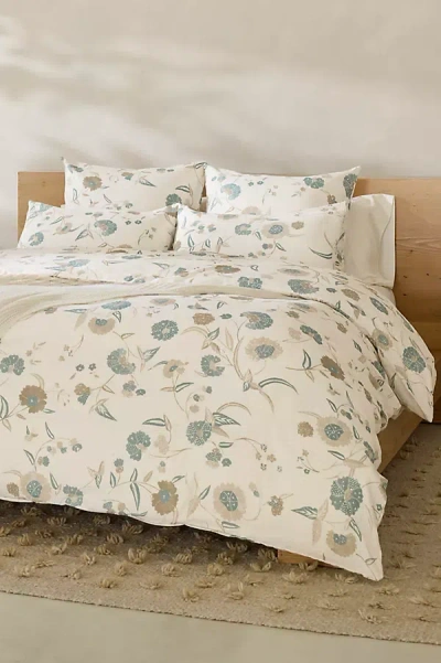 Coyuchi Aurora Print Duvet Cover In Neutral