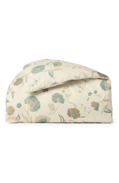 Coyuchi Aurora Print Duvet Cover In Sand