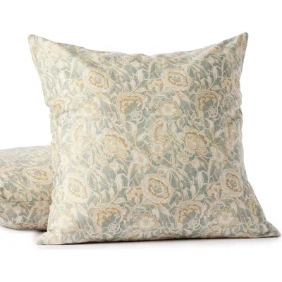 Coyuchi Balboa Organic Cotton Print Pillow Cover In Green